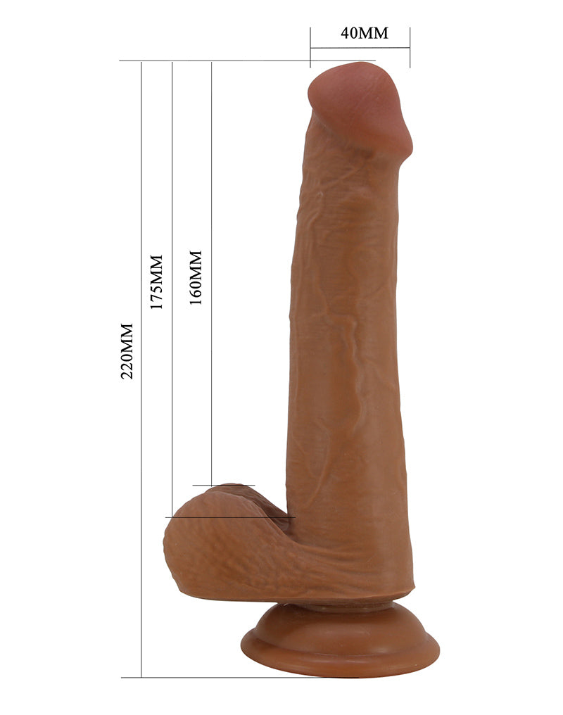 Pretty Love - Tallen - Sliding Skin Realistische Dildo 22 cm - Bruin-Erotiekvoordeel.nl