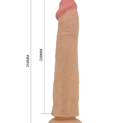 Pretty Love - Sharife - Sliding Skin Realistische Dildo 25,4 cm - Lichte Huidskleur-Erotiekvoordeel.nl