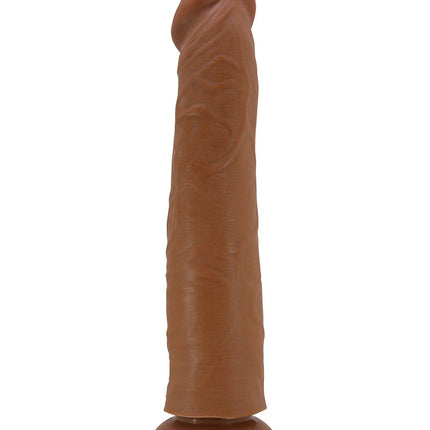 Pretty Love - Sharife - Sliding Skin Realistische Dildo 25,4 cm - Bruin-Erotiekvoordeel.nl