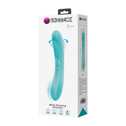 Pretty Love - Romance Lexie - Vibrator met Wiebelend Tongetje - Turquoise-Erotiekvoordeel.nl