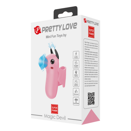 Pretty Love - Mini Fun Toys - Magic Devil - Vinger Vibrator - Roze-Rimbastore.com