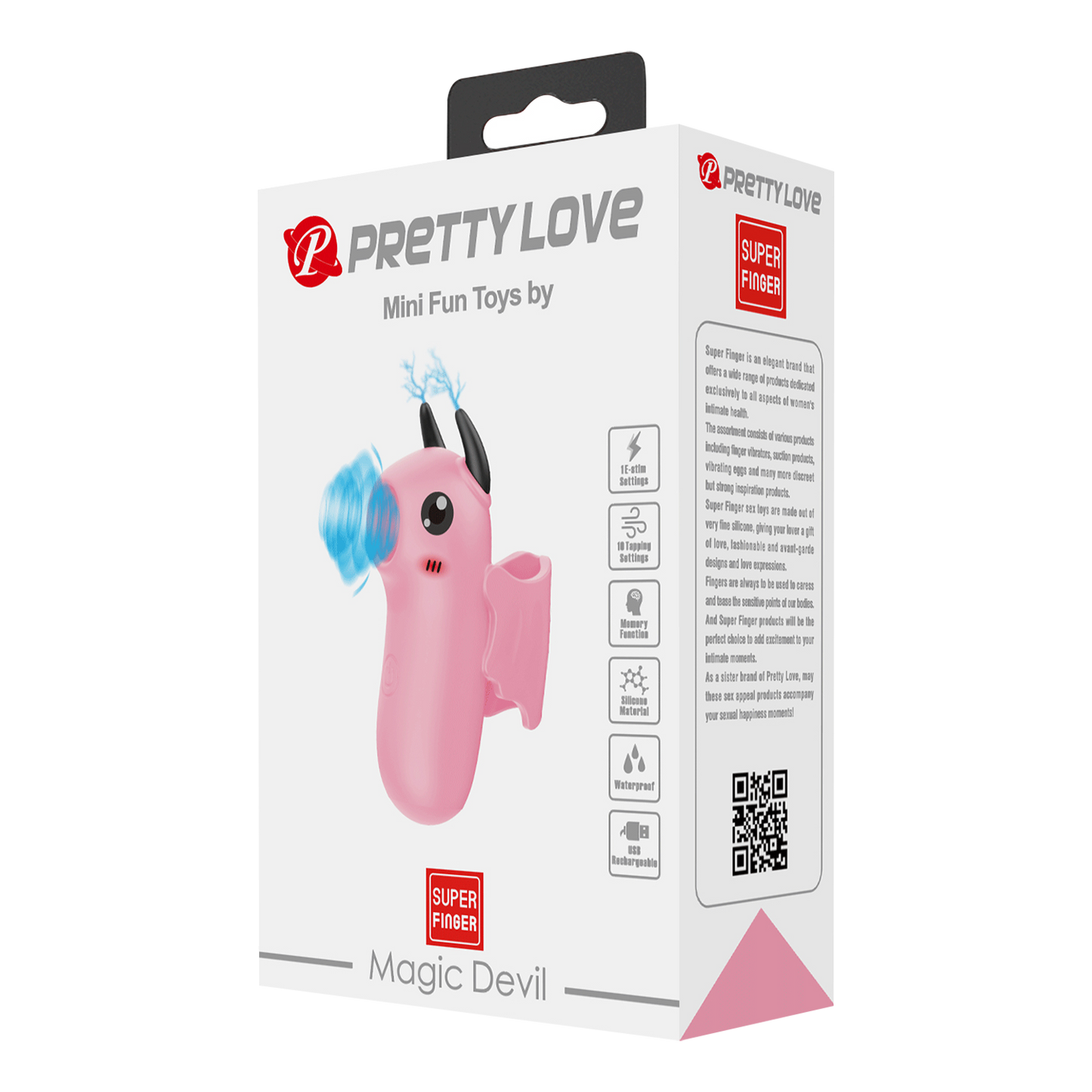 Pretty Love - Mini Fun Toys - Magic Devil - Vinger Vibrator - Roze-Rimbastore.com