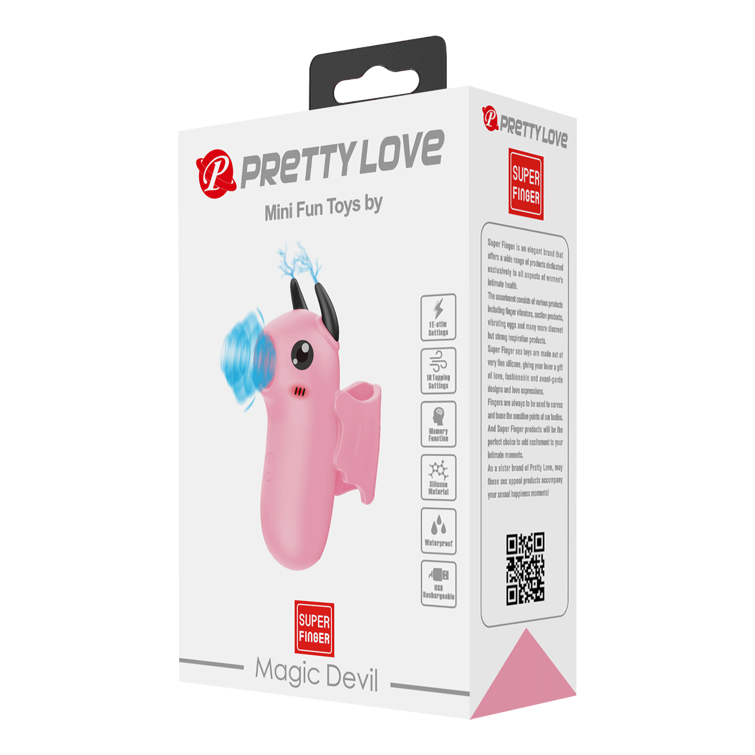 Pretty Love - Mini Fun Toys - Magic Devil - Vinger Vibrator - Roze-Rimbastore.com