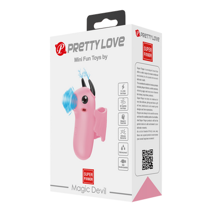 Pretty Love - Mini Fun Toys - Magic Devil - Vinger Vibrator - Roze-Rimbastore.com