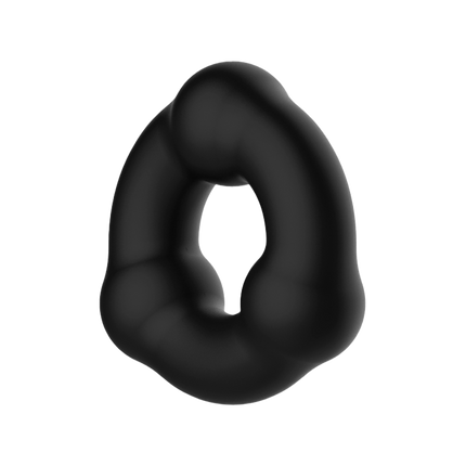 Crazy Bull - Super Soft Siliconen Ring - Model 7 - Zwart-Erotiekvoordeel.nl