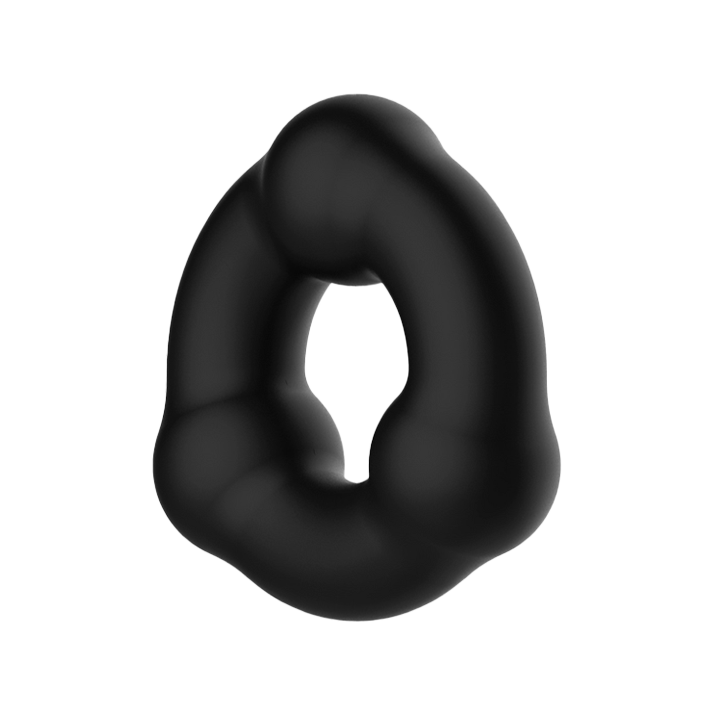 Crazy Bull - Super Soft Siliconen Ring - Model 7 - Zwart-Erotiekvoordeel.nl