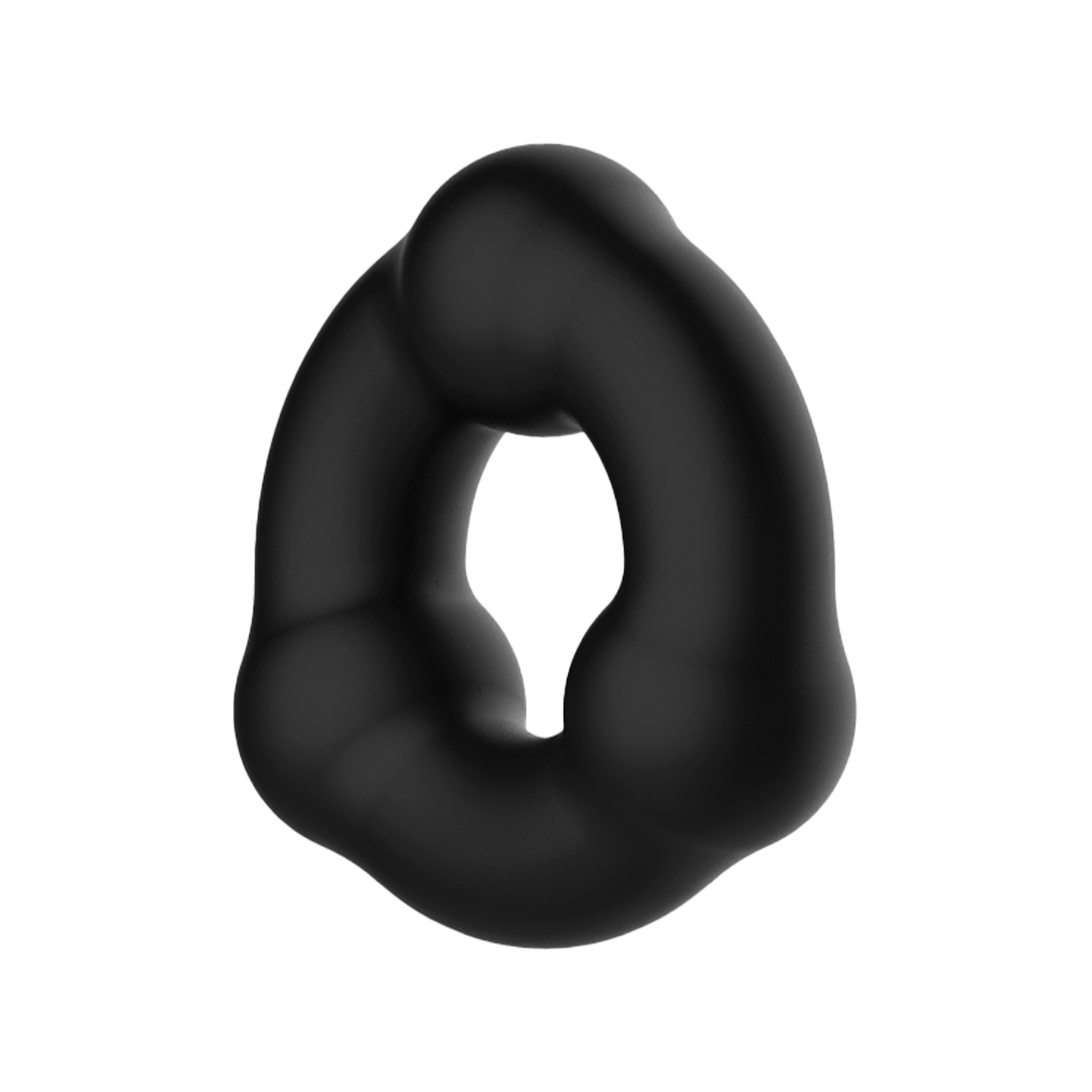 Crazy Bull - Super Soft Siliconen Ring - Model 7 - Zwart-Erotiekvoordeel.nl