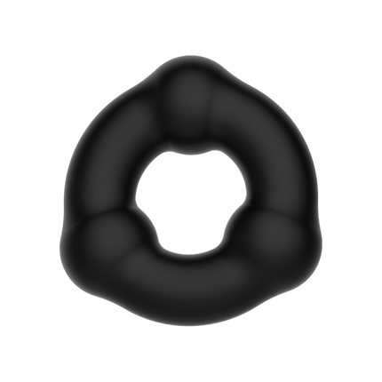 Crazy Bull - Super Soft Siliconen Ring - Model 7 - Zwart-Erotiekvoordeel.nl
