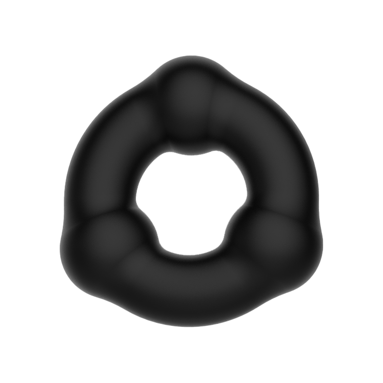 Crazy Bull - Super Soft Siliconen Ring - Model 7 - Zwart-Erotiekvoordeel.nl