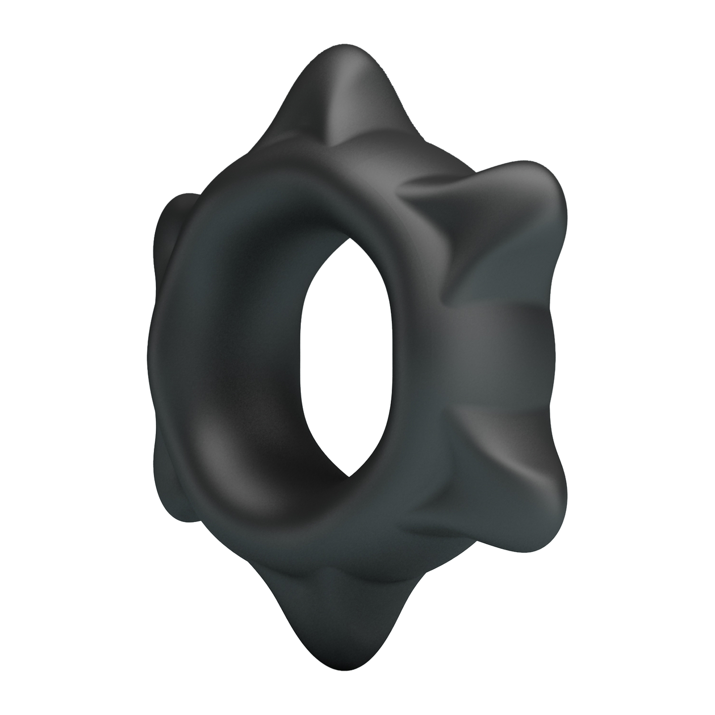 Crazy Bull - Ethaniel - Super Soft Siliconen Cockring - Model 11 - Zwart-Erotiekvoordeel.nl