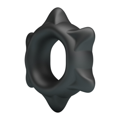 Crazy Bull - Ethaniel - Super Soft Siliconen Cockring - Model 11 - Zwart-Erotiekvoordeel.nl