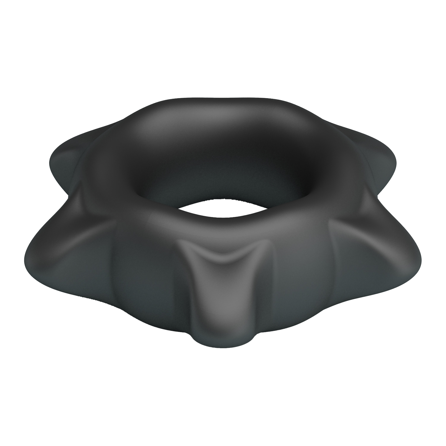 Crazy Bull - Ethaniel - Super Soft Siliconen Cockring - Model 11 - Zwart-Erotiekvoordeel.nl