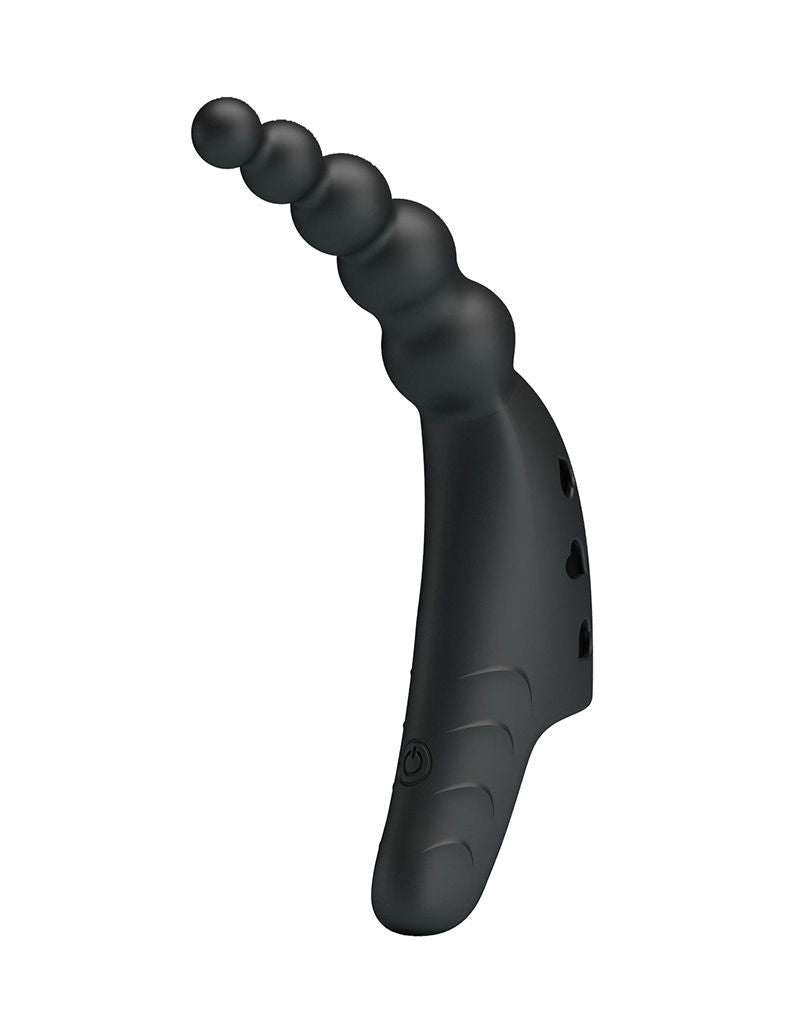 Pretty Love - Jordin - Krachtige Vinger Vibrator - Zwart-Erotiekvoordeel.nl