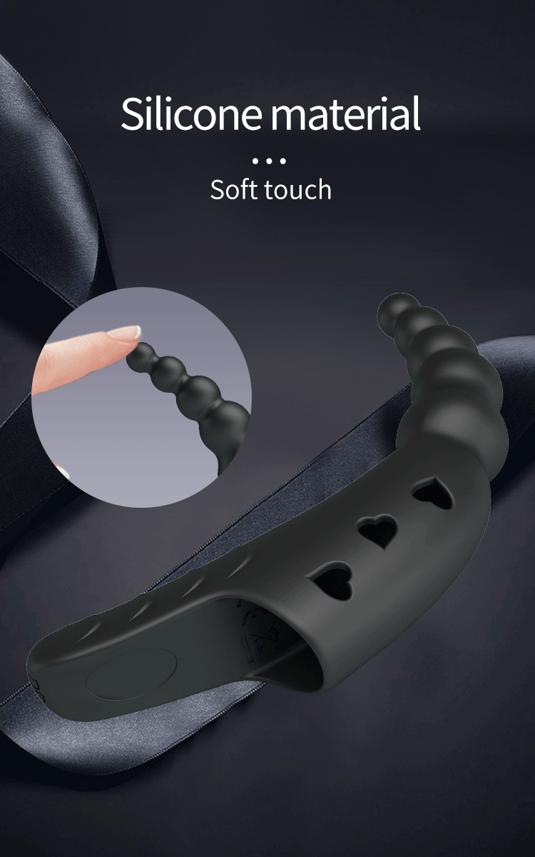 Pretty Love - Jordin - Krachtige Vinger Vibrator - Zwart-Erotiekvoordeel.nl