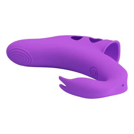 Pretty Love - Yenna - Krachtige Vinger Vibrator - Paars-Erotiekvoordeel.nl