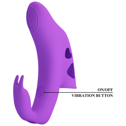 Pretty Love - Yenna - Krachtige Vinger Vibrator - Paars-Erotiekvoordeel.nl