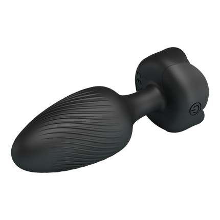 Pretty Love - Varian - Kleurveranderende lichtgevende vibrerende buttplug - Zwart-Erotiekvoordeel.nl