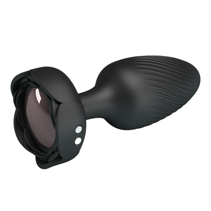 Pretty Love - Varian - Kleurveranderende lichtgevende vibrerende buttplug - Zwart-Erotiekvoordeel.nl