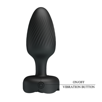 Pretty Love - Varian - Kleurveranderende lichtgevende vibrerende buttplug - Zwart-Erotiekvoordeel.nl