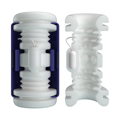 Pretty Love - DJ Lady - Squeezing Perfect Stroker - Blauw/Wit-Erotiekvoordeel.nl