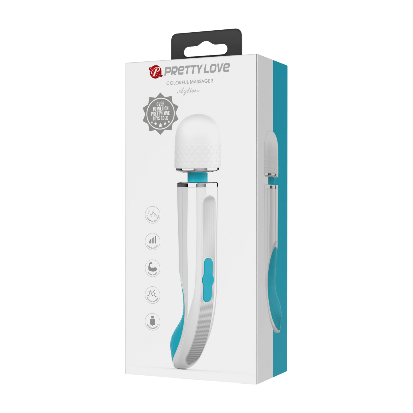Pretty Love - Azlins - Massager - Wit/Blauw-Erotiekvoordeel.nl