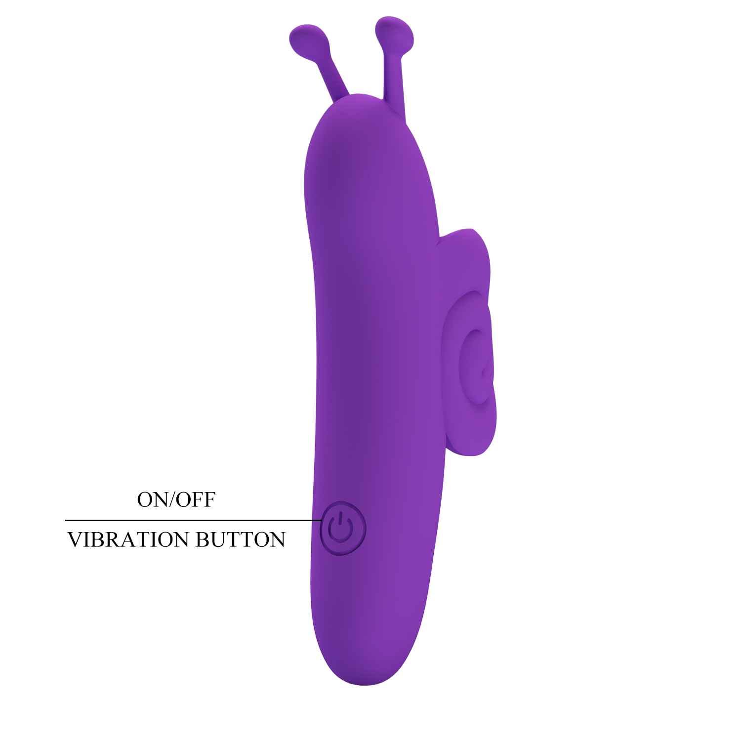 Pretty Love - Snail - Krachtige Vinger Vibrator - Paars-Erotiekvoordeel.nl
