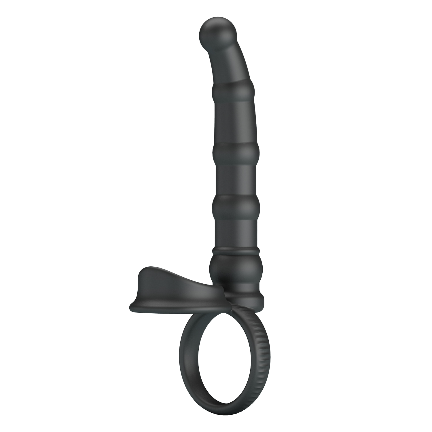 Pretty Love - Tatum - Anale Vibrator met Penisring - Zwart-Erotiekvoordeel.nl
