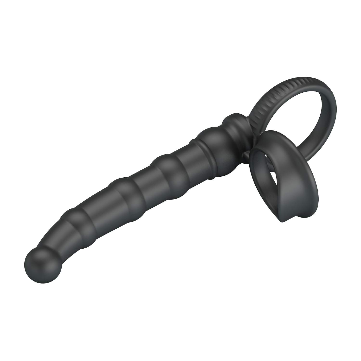 Pretty Love - Tatum - Anale Vibrator met Penisring - Zwart-Erotiekvoordeel.nl