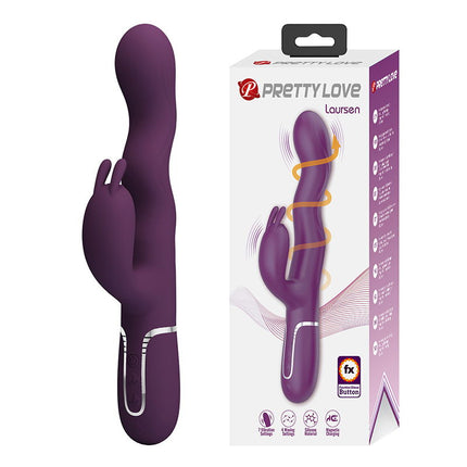 Pretty Love - Laurens - Rabbit Vibrator met Climax Button - Paars-Erotiekvoordeel.nl