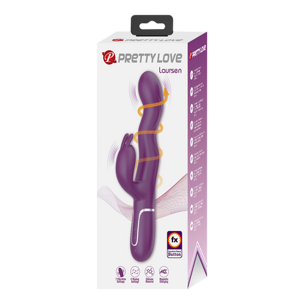 Pretty Love - Laurens - Rabbit Vibrator met Climax Button - Paars-Erotiekvoordeel.nl