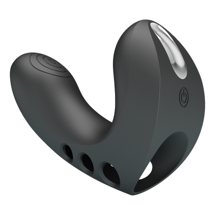 Pretty Love - Camelia - Vinger Vibrator - Zwart-Erotiekvoordeel.nl