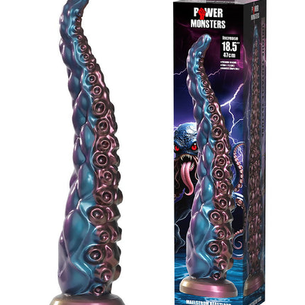 Power Monsters - Maelstrom Beastlord - Tentakel Dildo - Blauw/Paars/Goud-Erotiekvoordeel.nl