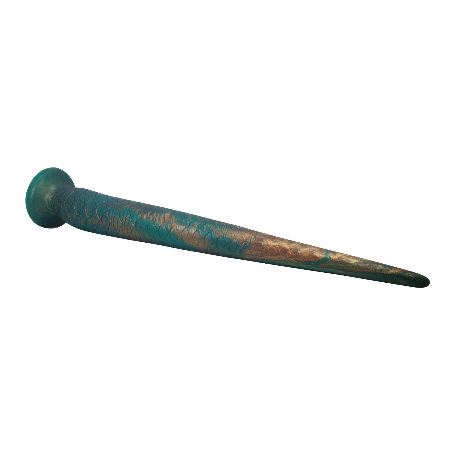 Power Monsters - Verdant Titan - Mythical Tail Dildo - Groen/Goud-Erotiekvoordeel.nl