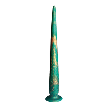 Power Monsters - Verdant Titan - Mythical Tail Dildo - Groen/Goud-Erotiekvoordeel.nl