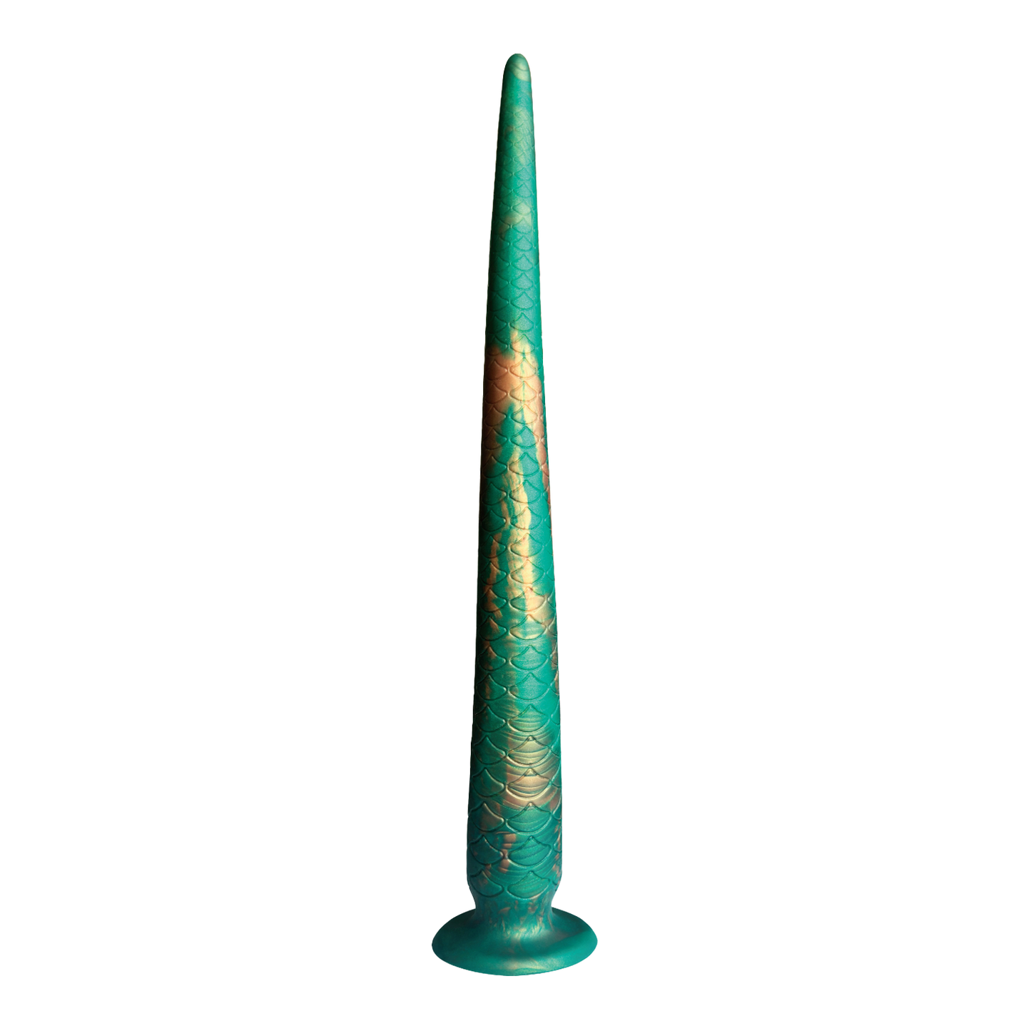 Power Monsters - Verdant Titan - Mythical Tail Dildo - Groen/Goud-Erotiekvoordeel.nl