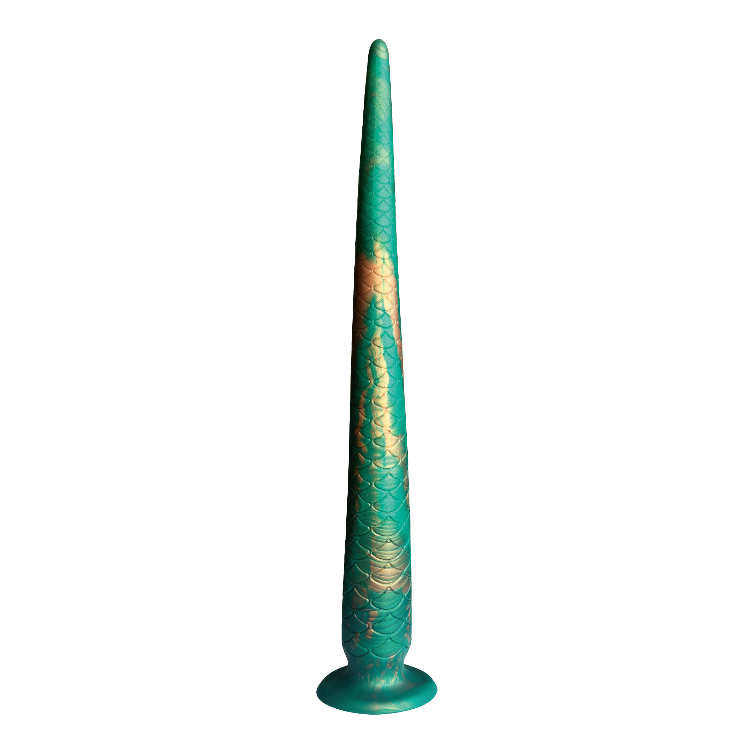 Power Monsters - Verdant Titan - Mythical Tail Dildo - Groen/Goud-Erotiekvoordeel.nl