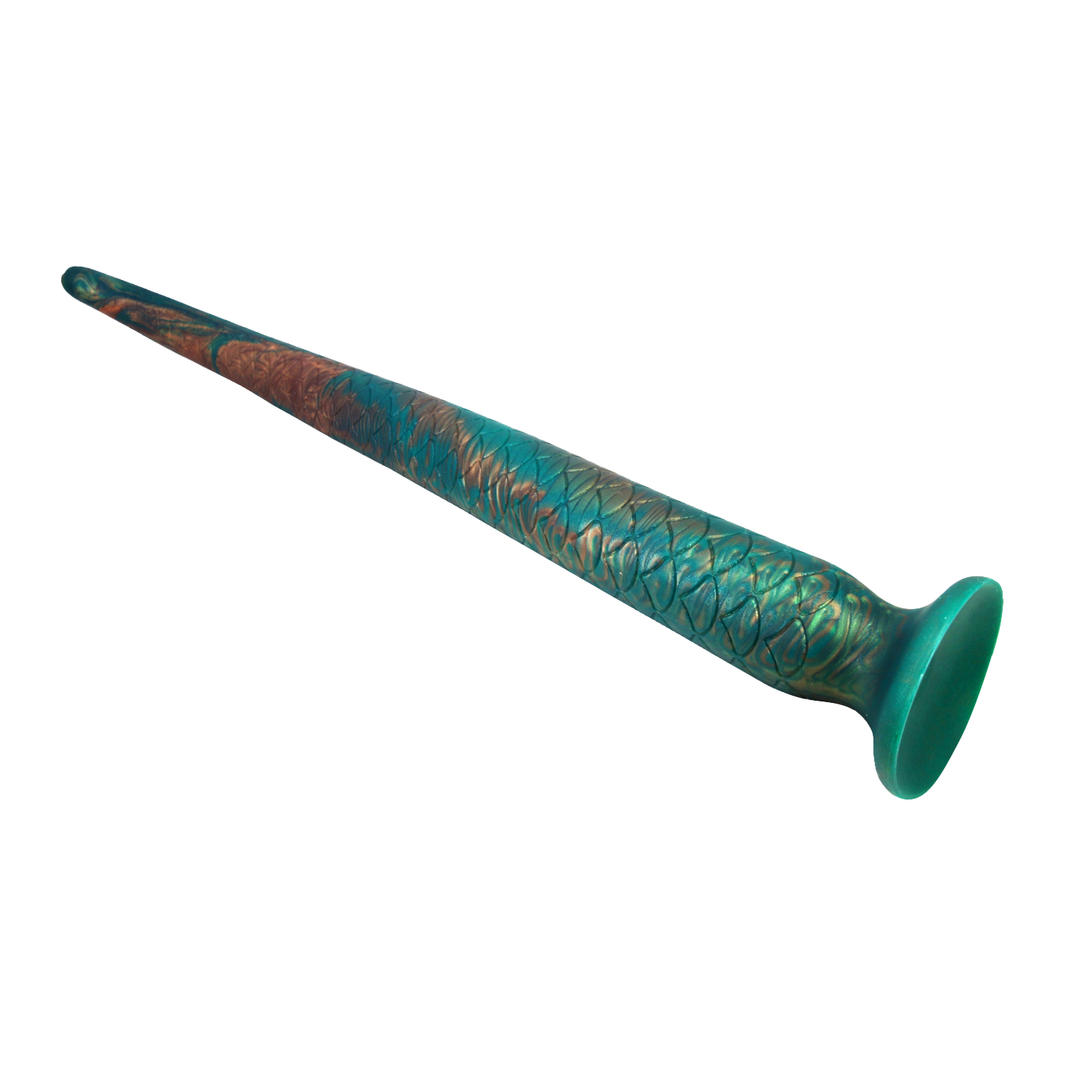 Power Monsters - Verdant Titan - Mythical Tail Dildo - Groen/Goud-Erotiekvoordeel.nl