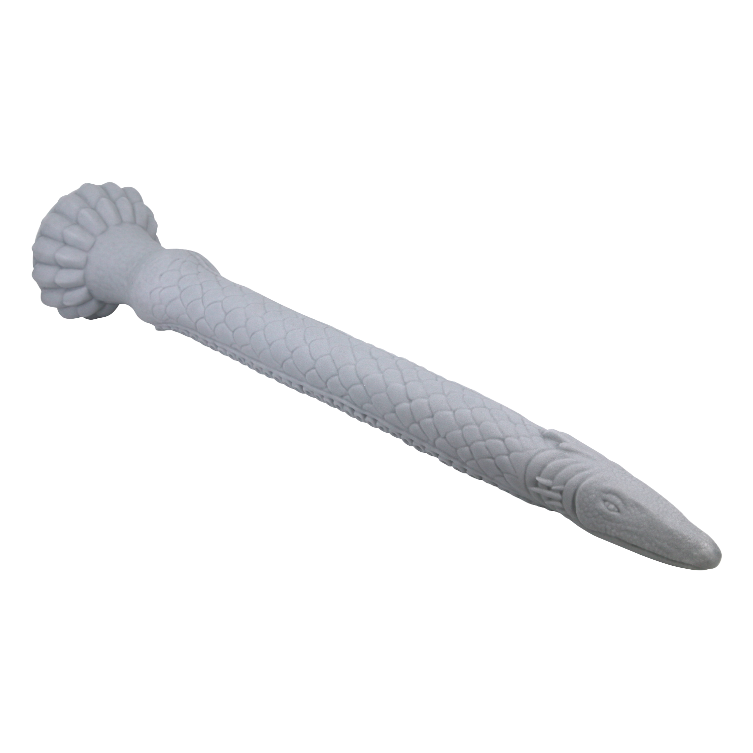 Power Monsters - Basilisk - Taps Toelopende Fantasie Dildo - Grijs-Erotiekvoordeel.nl