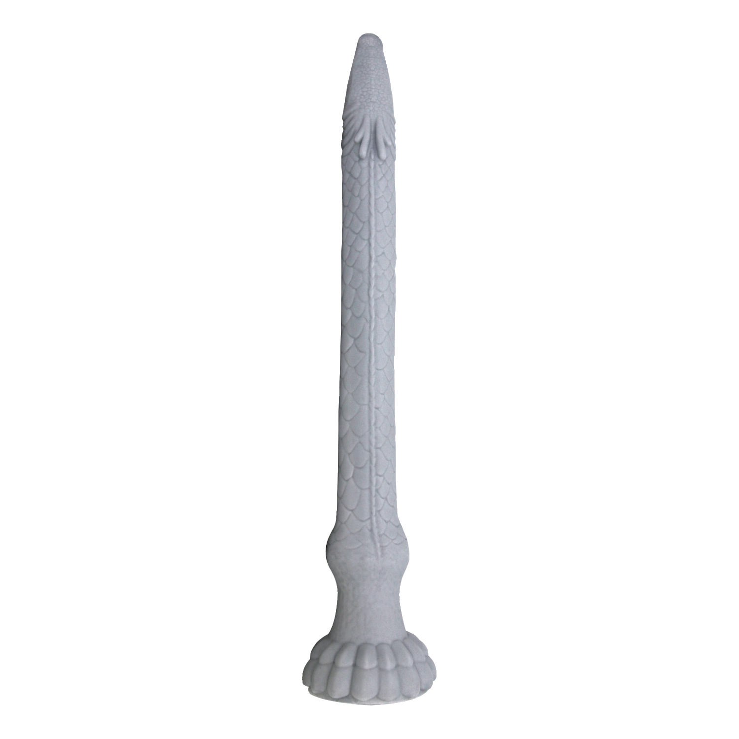 Power Monsters - Basilisk - Taps Toelopende Fantasie Dildo - Grijs-Erotiekvoordeel.nl