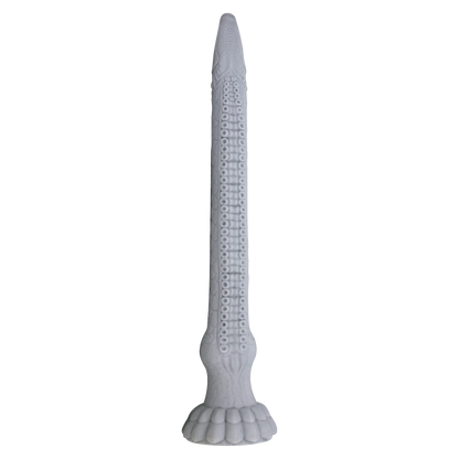 Power Monsters - Basilisk - Taps Toelopende Fantasie Dildo - Grijs-Erotiekvoordeel.nl