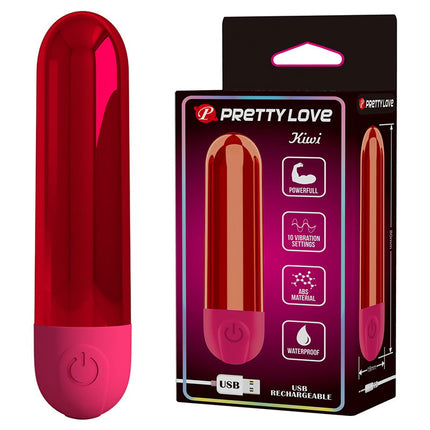Pretty Love - Kiwi - Bullet Vibrator - Rood-Erotiekvoordeel.nl