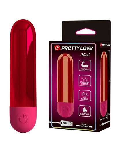 Pretty Love - Kiwi - Bullet Vibrator - Rood-Erotiekvoordeel.nl