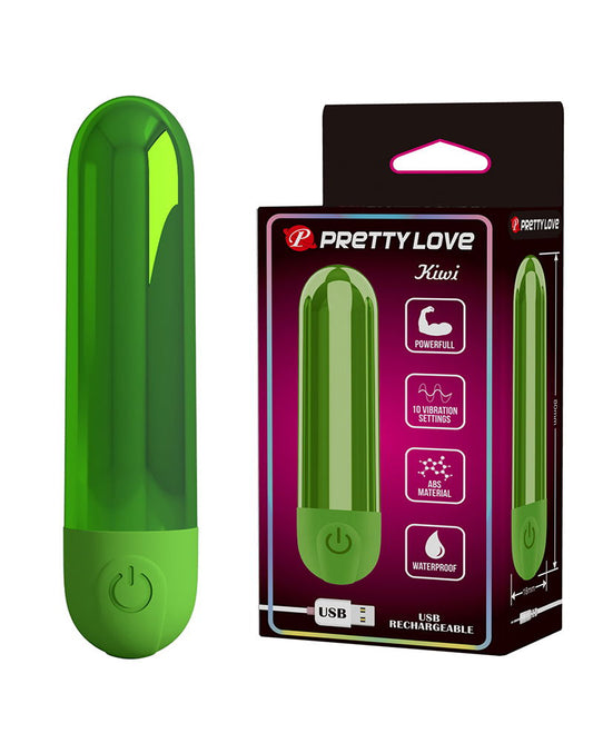 Pretty Love - Kiwi - Bullet Vibrator - Groen-Erotiekvoordeel.nl
