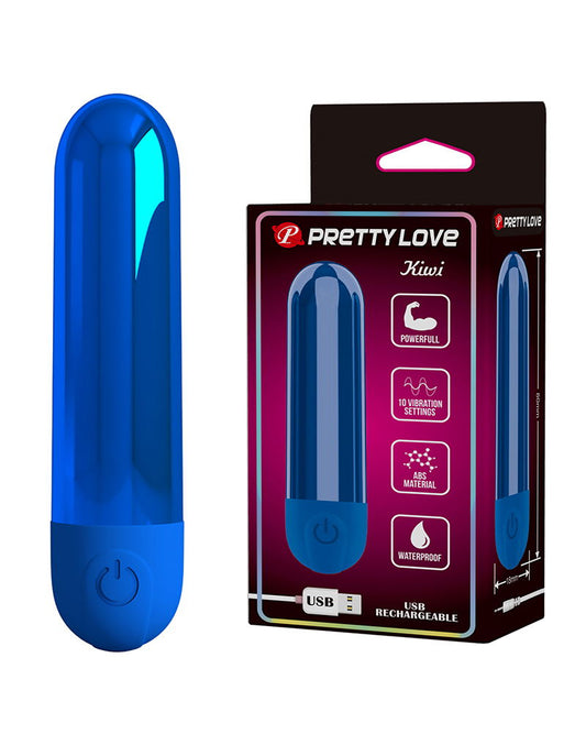 Pretty Love - Kiwi - Bullet Vibrator - Blauw-Erotiekvoordeel.nl