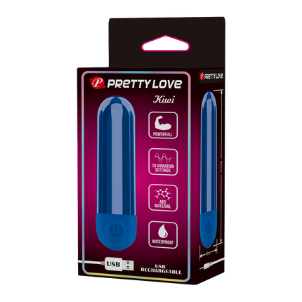 Pretty Love - Kiwi - Bullet Vibrator - Blauw-Erotiekvoordeel.nl