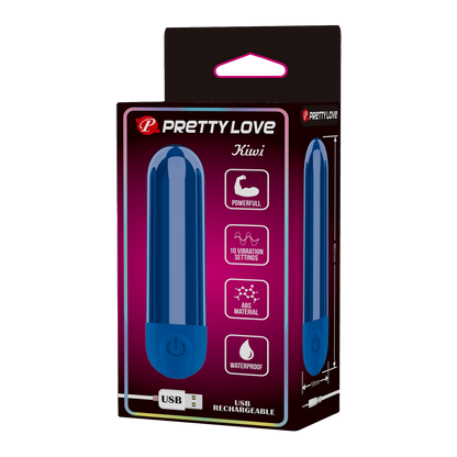 Pretty Love - Kiwi - Bullet Vibrator - Blauw-Erotiekvoordeel.nl