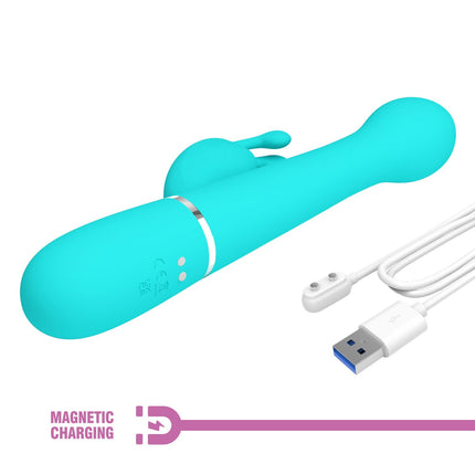 Pretty Love - Dejon - Rabbit Vibrator - Turquoise-Erotiekvoordeel.nl