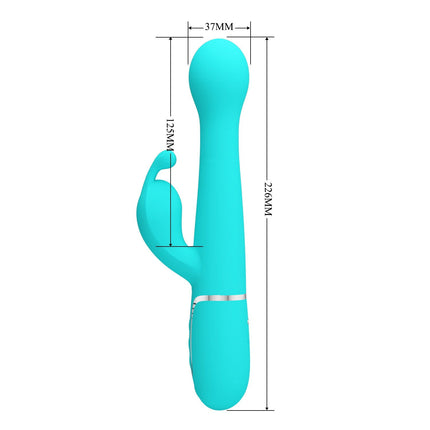 Pretty Love - Dejon - Rabbit Vibrator - Turquoise-Erotiekvoordeel.nl