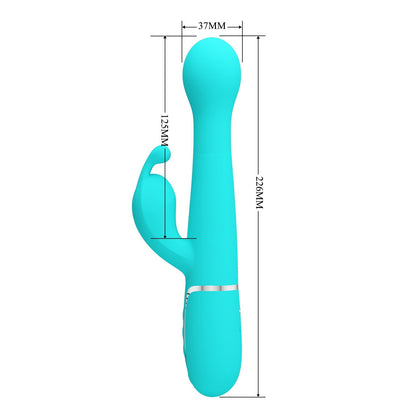 Pretty Love - Dejon - Rabbit Vibrator - Turquoise-Erotiekvoordeel.nl