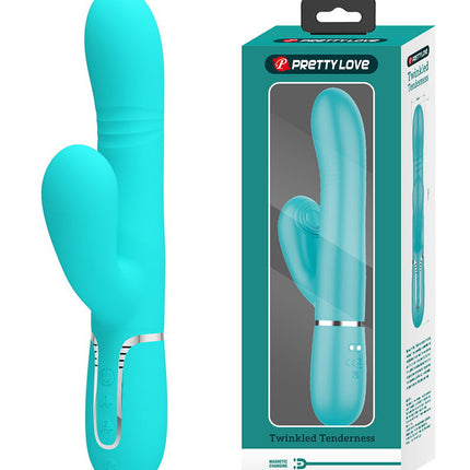 Pretty Love - Maviana - Rabbit Vibrator - Turquoise-Erotiekvoordeel.nl